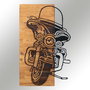 Wallity Accesorio decorativo de pared Negro y Nogal